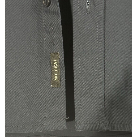 Molokai Surf Co Men’s Hoodie Navy Long Sleeve Button Up Shirt XL - Picture 8 of 10